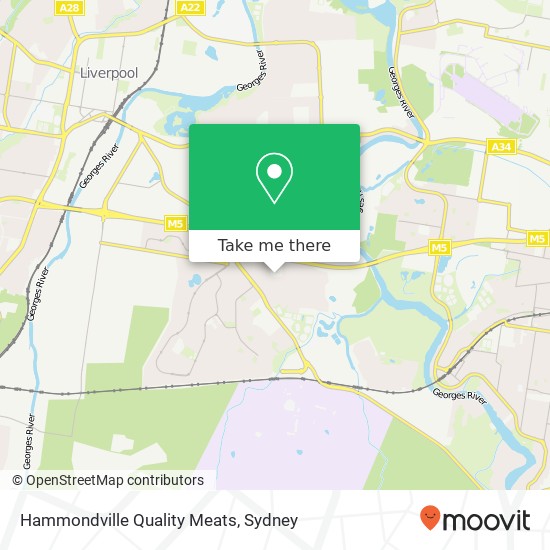 Mapa Hammondville Quality Meats