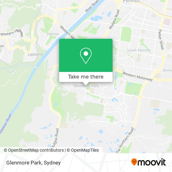 Mapa Glenmore Park