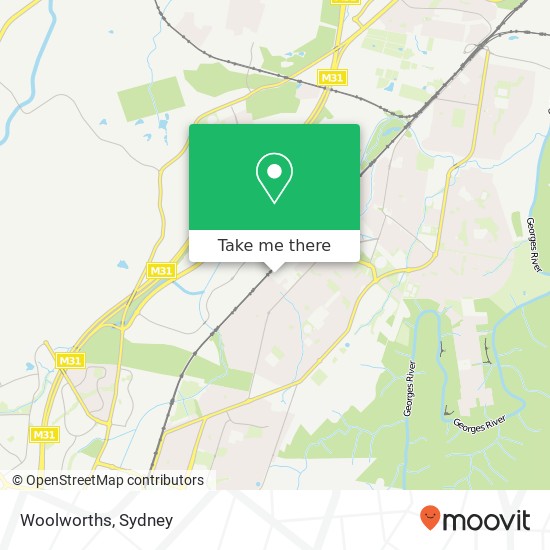 Mapa Woolworths