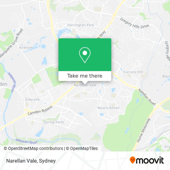 Mapa Narellan Vale