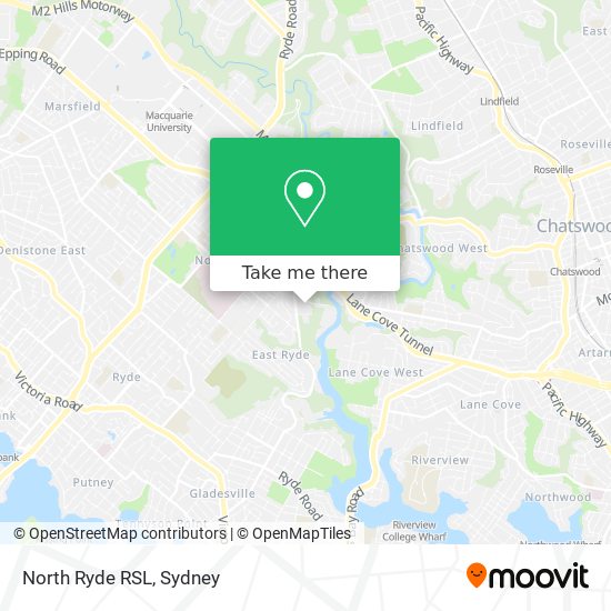 North Ryde RSL map