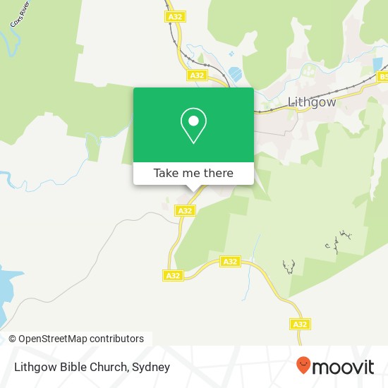 Mapa Lithgow Bible Church