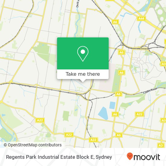 Regents Park Industrial Estate Block E map