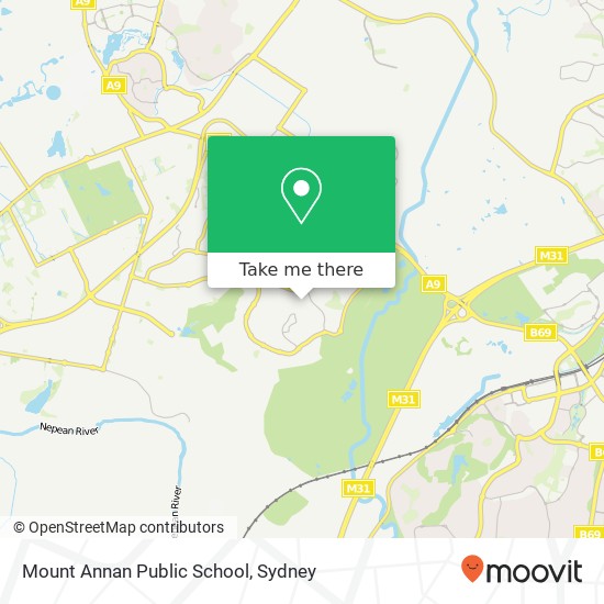 Mapa Mount Annan Public School