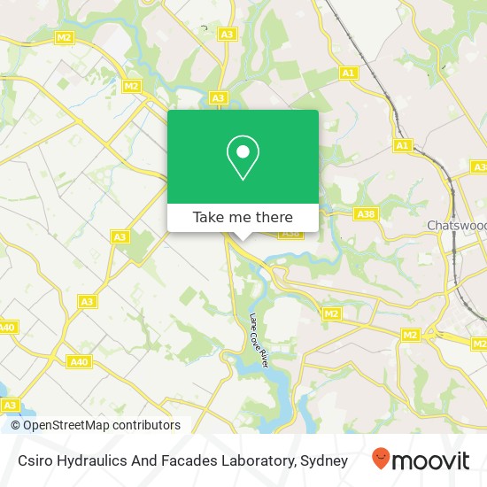 Csiro Hydraulics And Facades Laboratory map