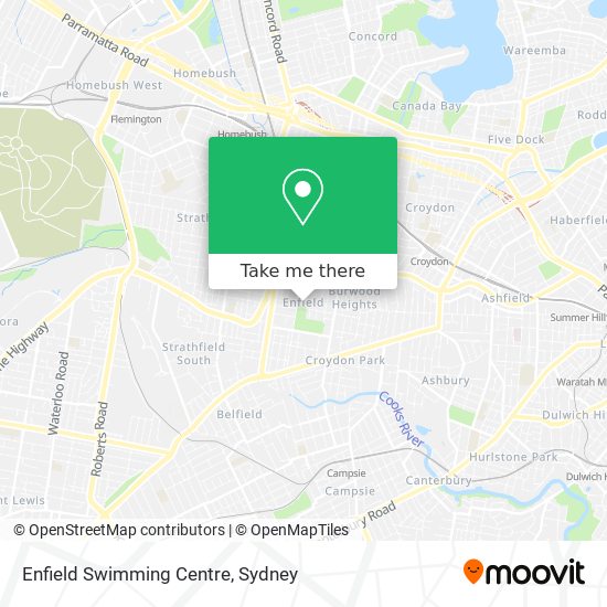 Mapa Enfield Swimming Centre