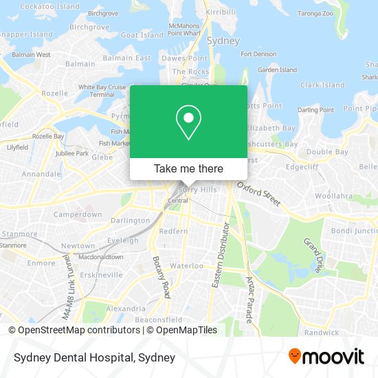 Sydney Dental Hospital map