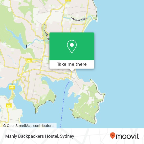 Manly Backpackers Hostel map