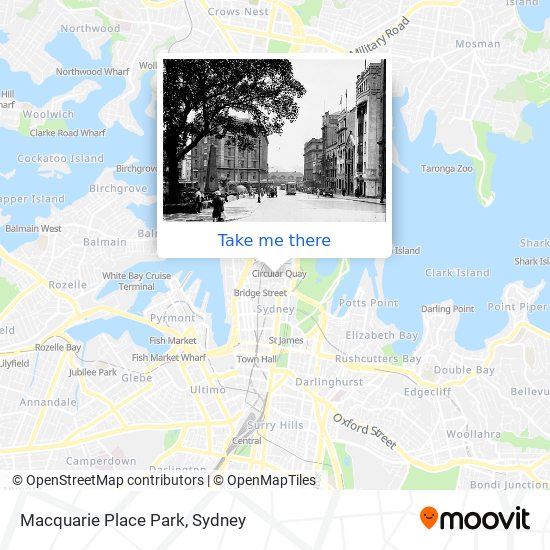 Mapa Macquarie Place Park