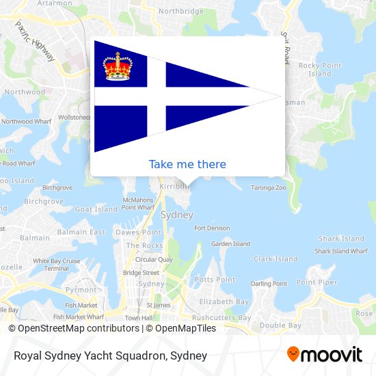 Royal Sydney Yacht Squadron map
