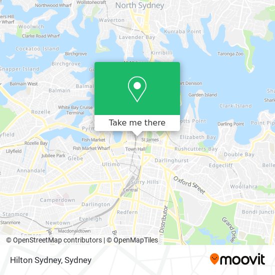 Hilton Sydney map