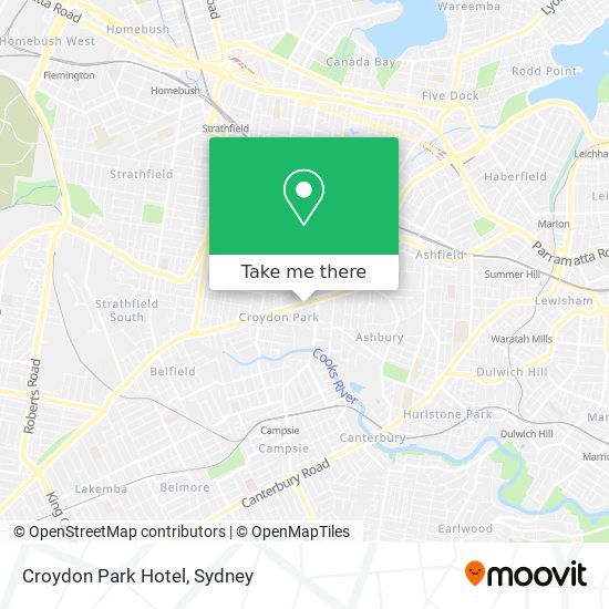 Croydon Park Hotel map
