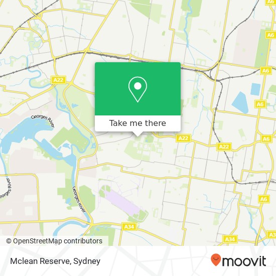 Mclean Reserve map