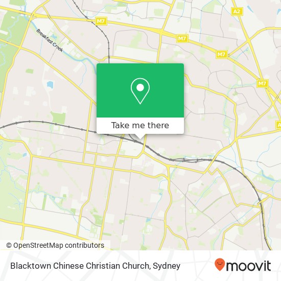 Mapa Blacktown Chinese Christian Church