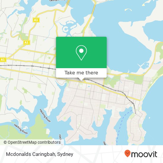 Mcdonalds Caringbah map