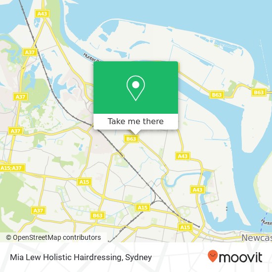 Mia Lew Holistic Hairdressing map