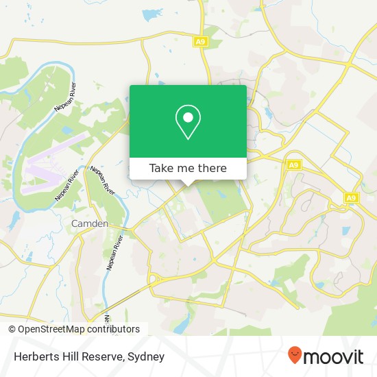 Mapa Herberts Hill Reserve