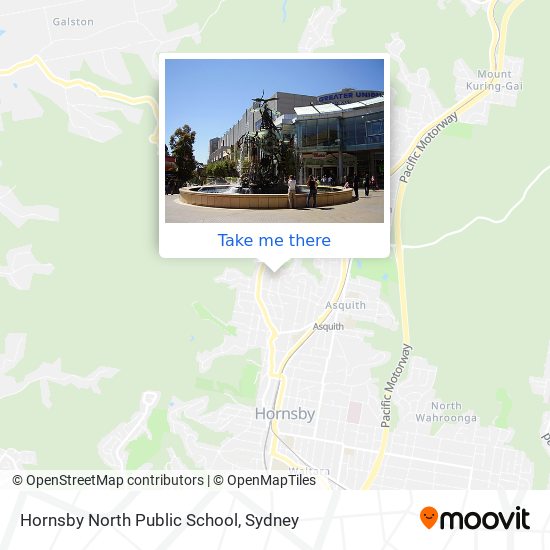 Mapa Hornsby North Public School
