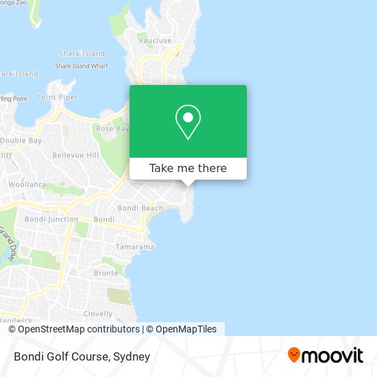 Mapa Bondi Golf Course