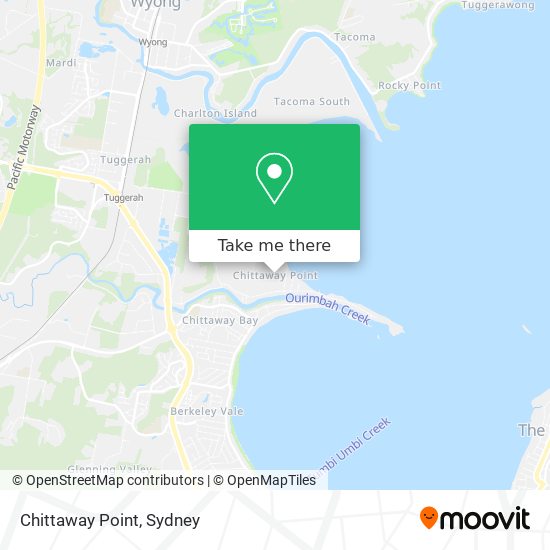 Mapa Chittaway Point