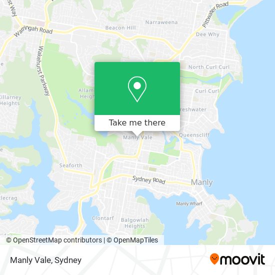 Mapa Manly Vale