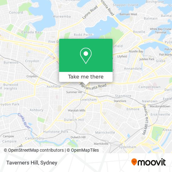 Taverners Hill map