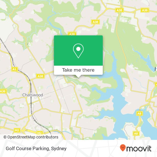 Golf Course Parking map