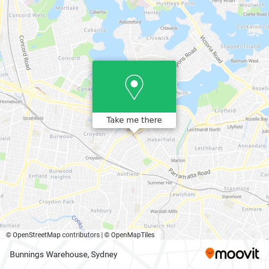 Bunnings Warehouse map