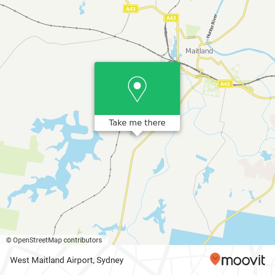 West Maitland Airport map