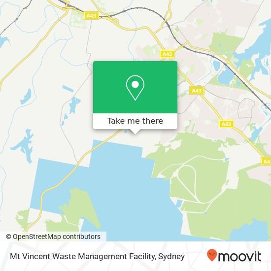 Mapa Mt Vincent Waste Management Facility