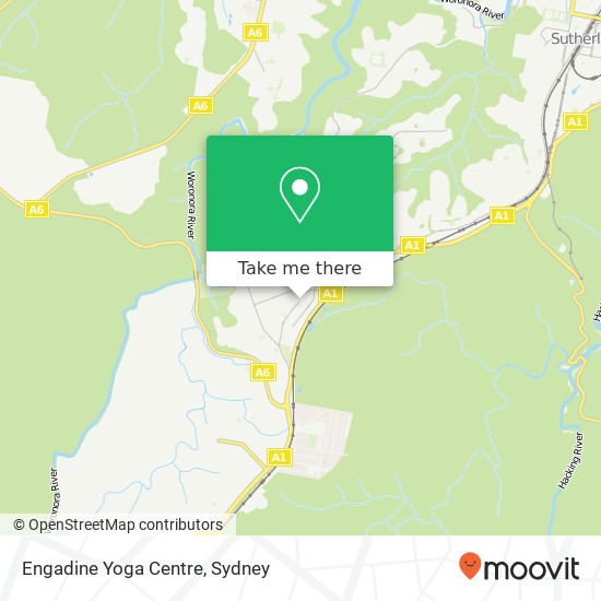 Engadine Yoga Centre map