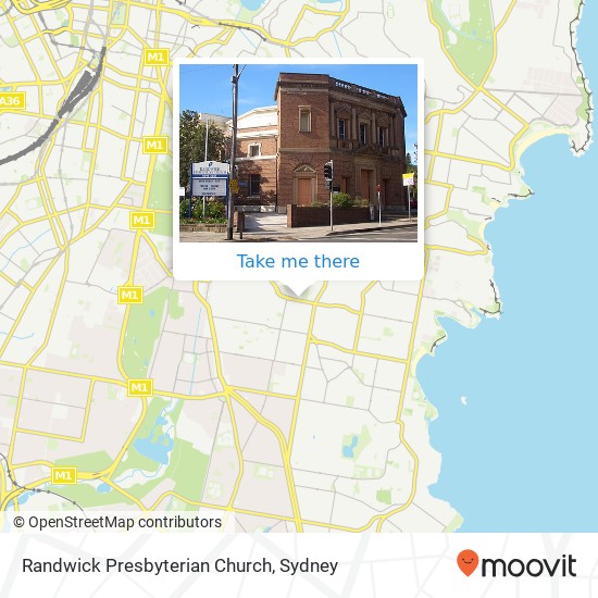 Randwick Presbyterian Church map