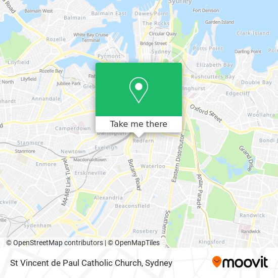 Mapa St Vincent de Paul Catholic Church