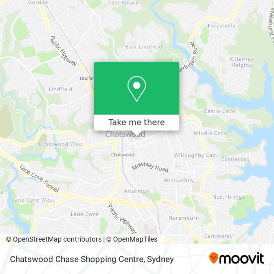 Chatswood Chase Shopping Centre map