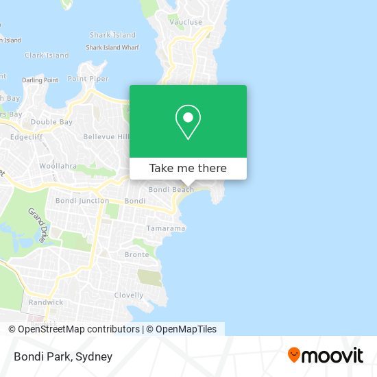 Bondi Park map