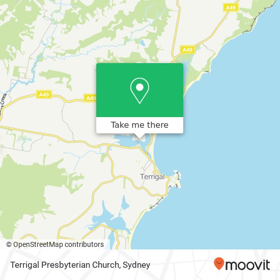 Terrigal Presbyterian Church map
