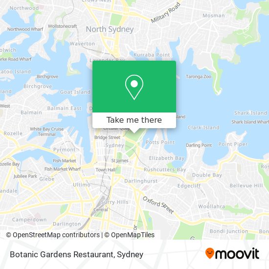 Botanic Gardens Restaurant map