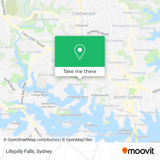 Lillypilly Falls map