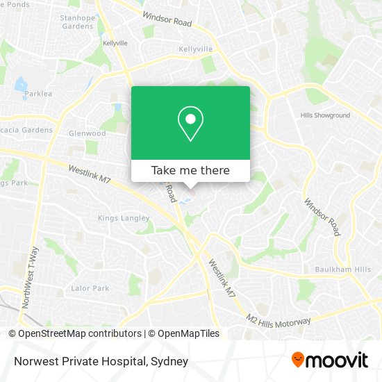 Norwest Private Hospital map