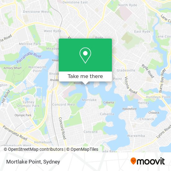 Mortlake Point map