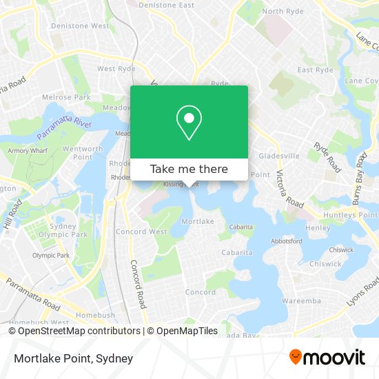 Mapa Mortlake Point