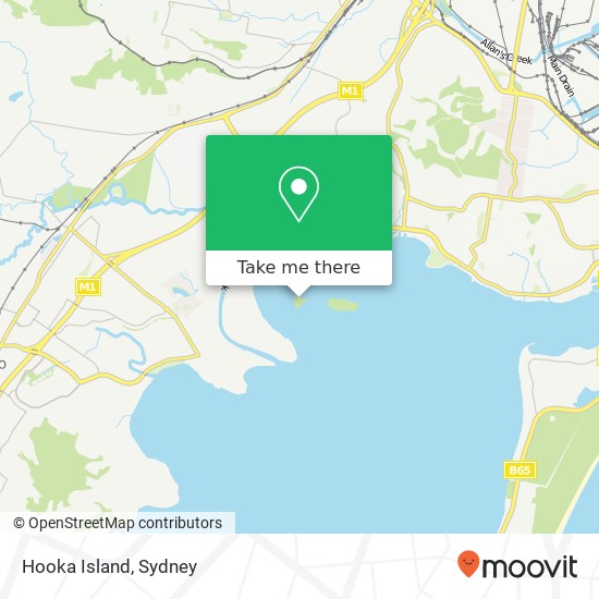 Hooka Island map