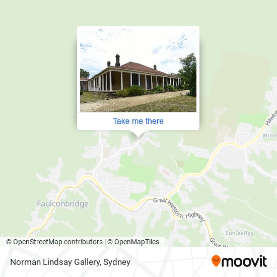 Norman Lindsay Gallery map