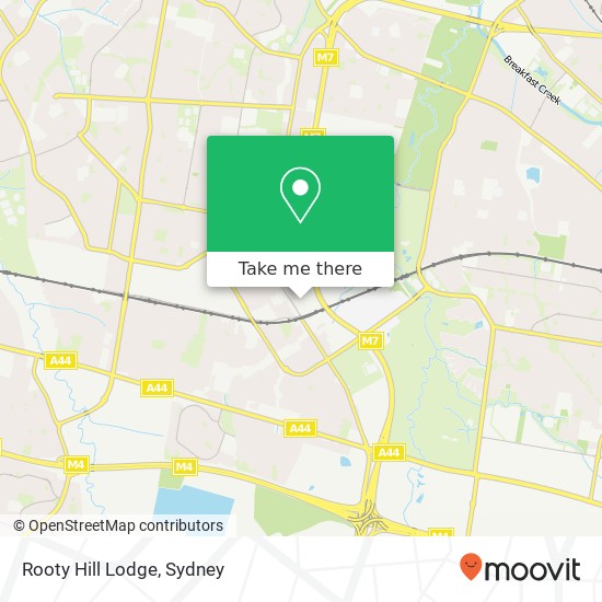 Rooty Hill Lodge map