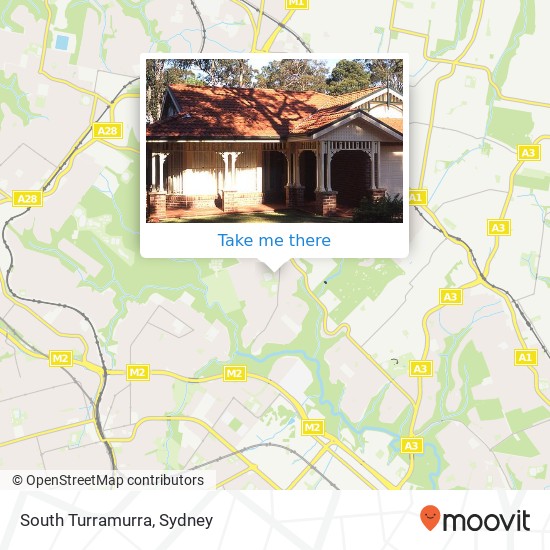 Mapa South Turramurra