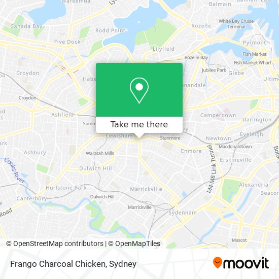 Frango Charcoal Chicken map