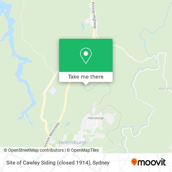 Site of Cawley Siding (closed 1914) map