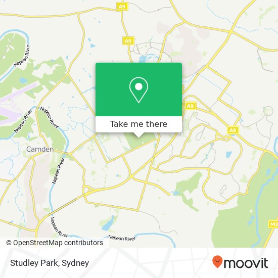 Studley Park map