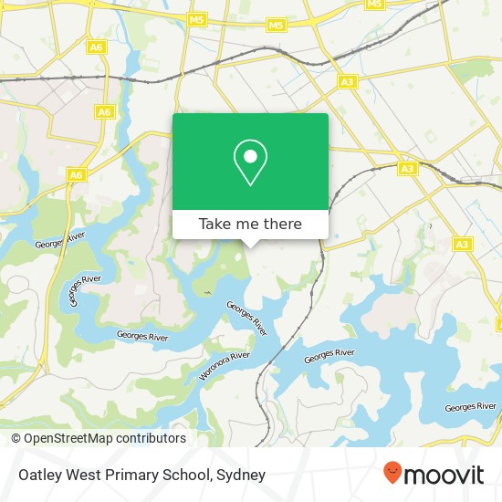 Mapa Oatley West Primary School