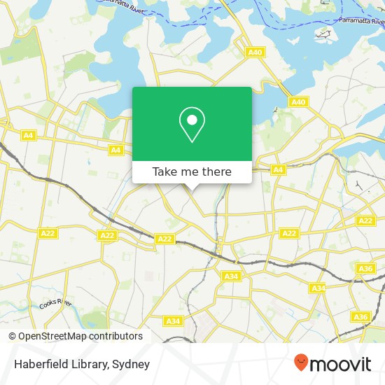 Haberfield Library map
